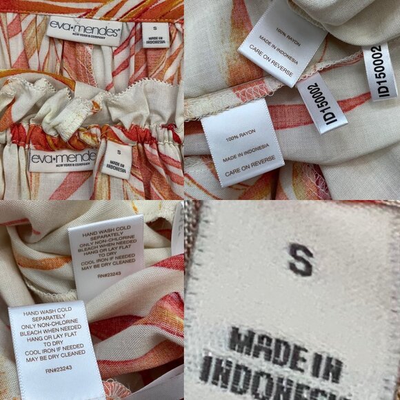 New York & Co Eva Mendes Wilma Maxi Skirt Set S Natural Off The Shoulder Top - Picture 3 of 14